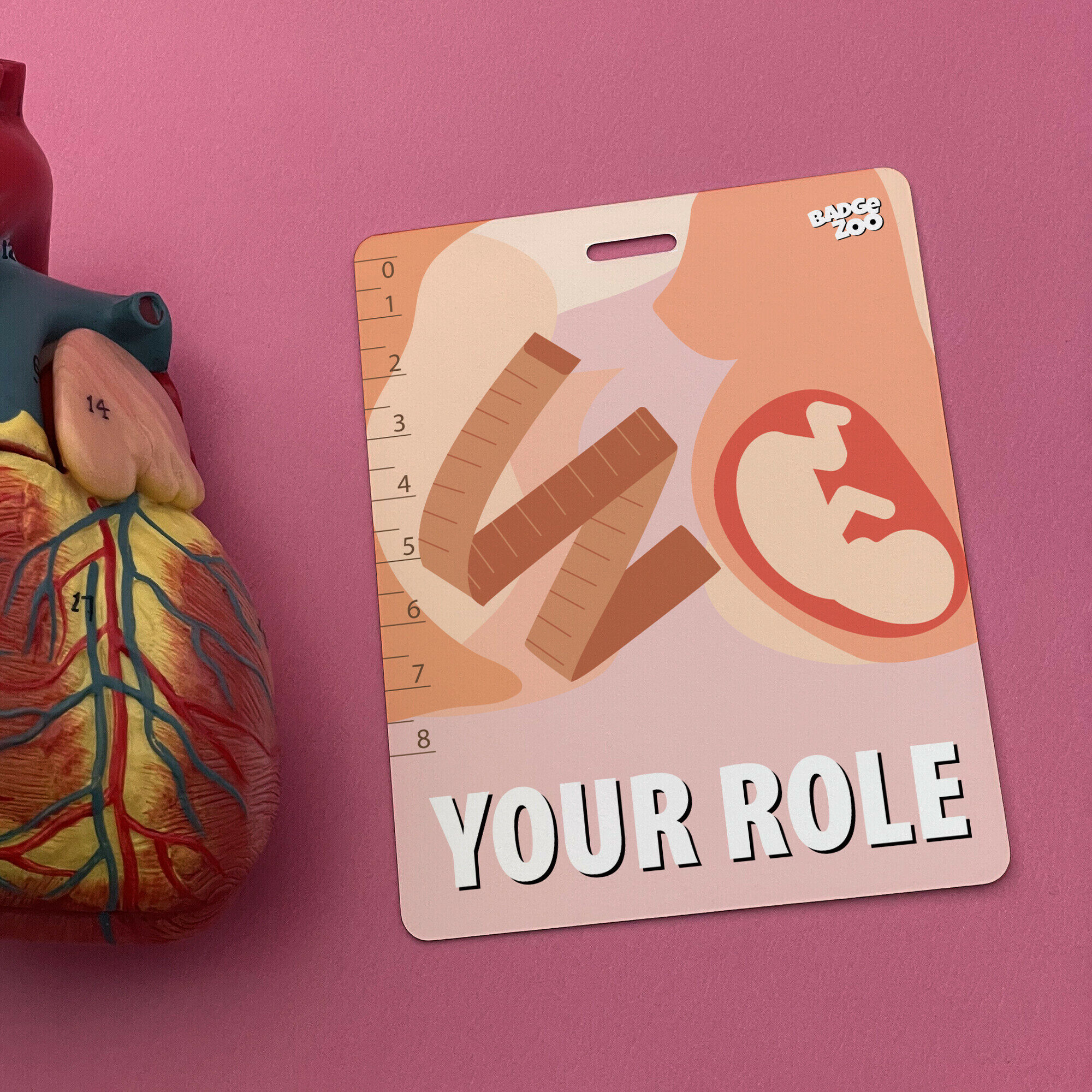 Labor and delivery CM dilation measurement badge buddy