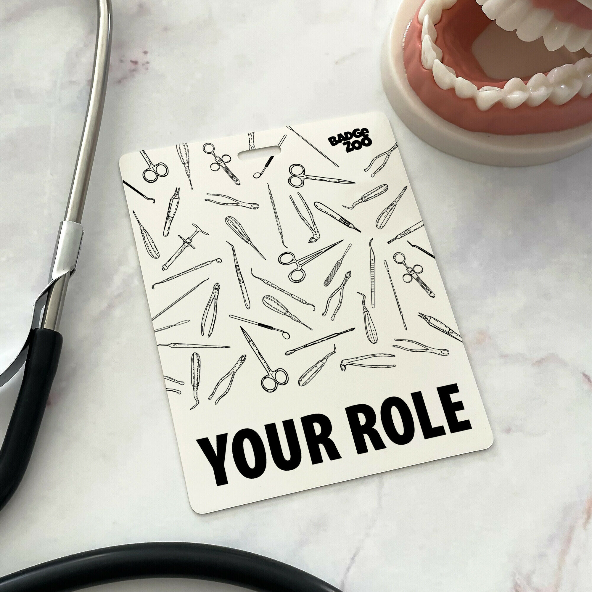 Dentist Tools Badge Buddy