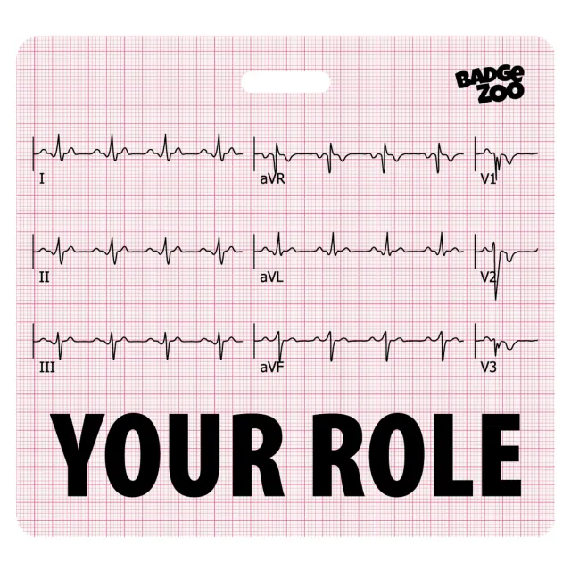 EKG Graphic Badge Buddy