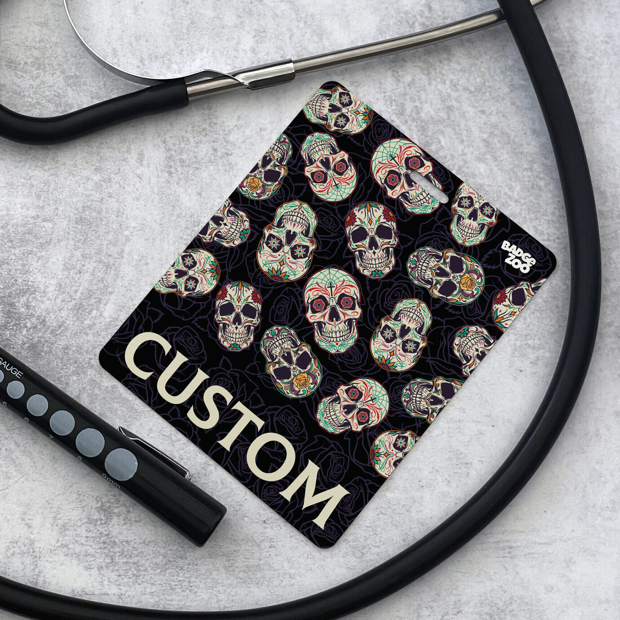 Celebrate with Day of the Dead badge