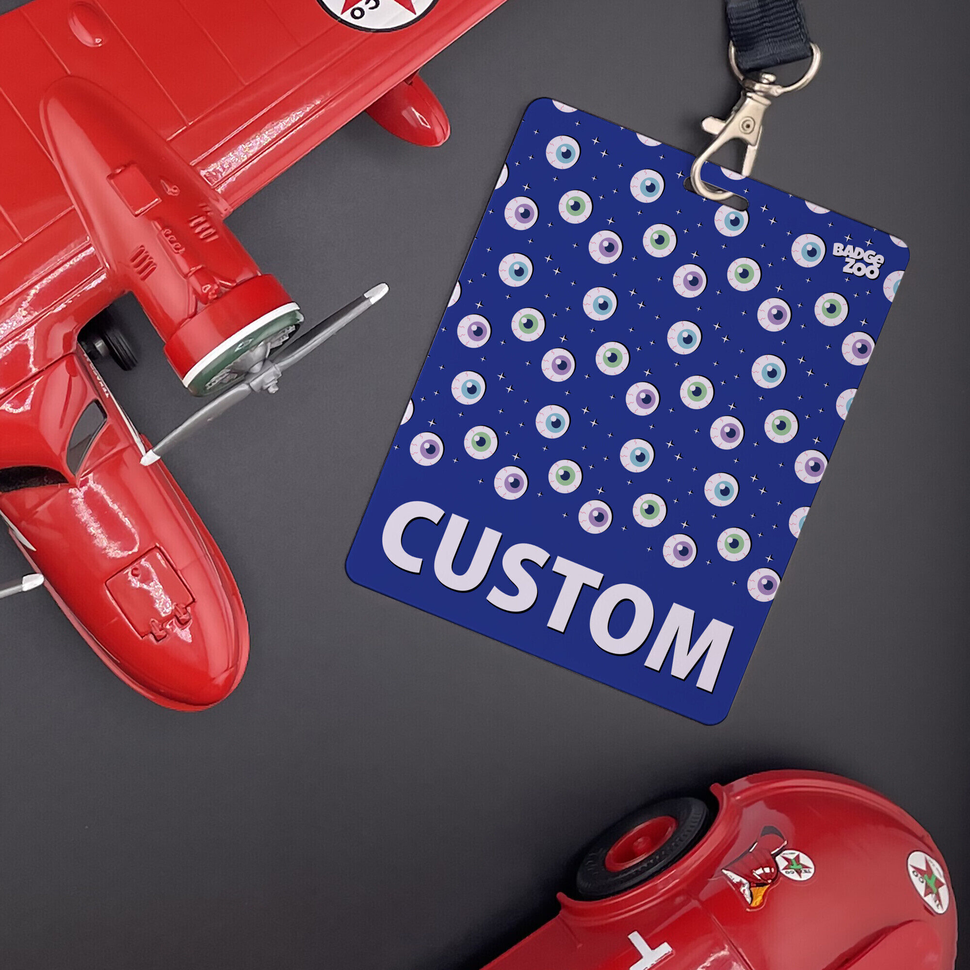Eye-catching design of our badge buddy