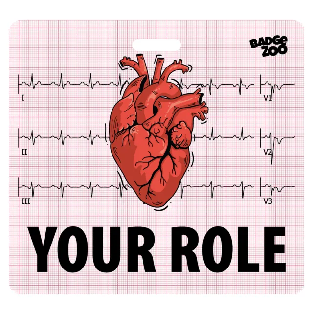 Cardiology EKG Heart Badge Buddy