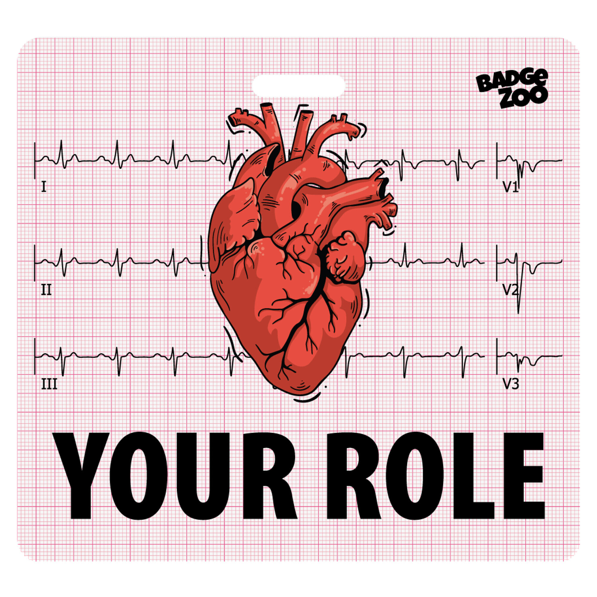 Cardiology EKG Heart Badge Buddy