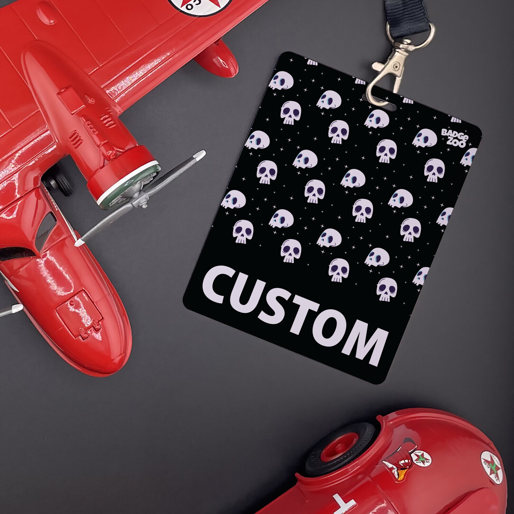 Trendy Skulls and Stars Badge Buddy design