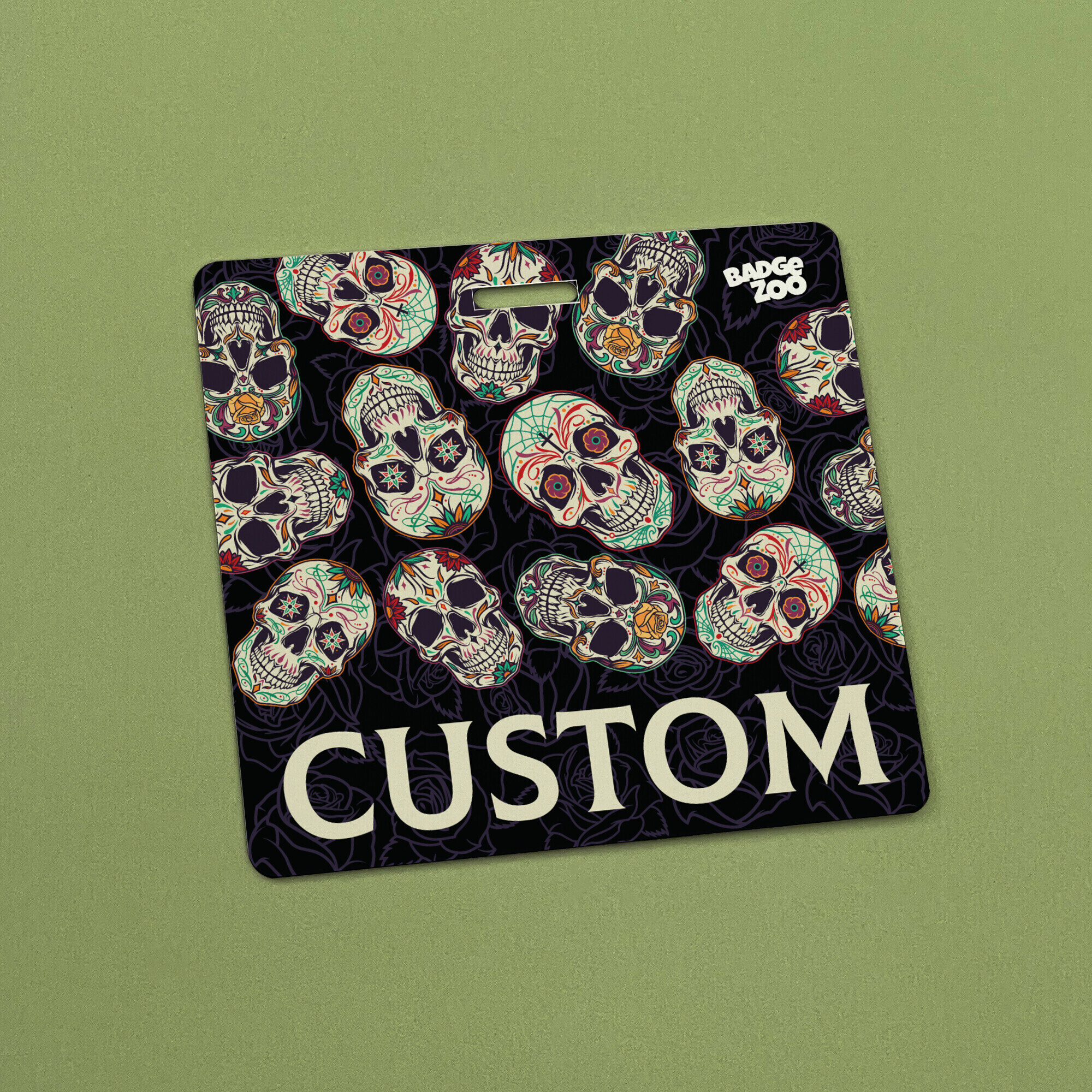 Stylish Day of the Dead Badge for fun