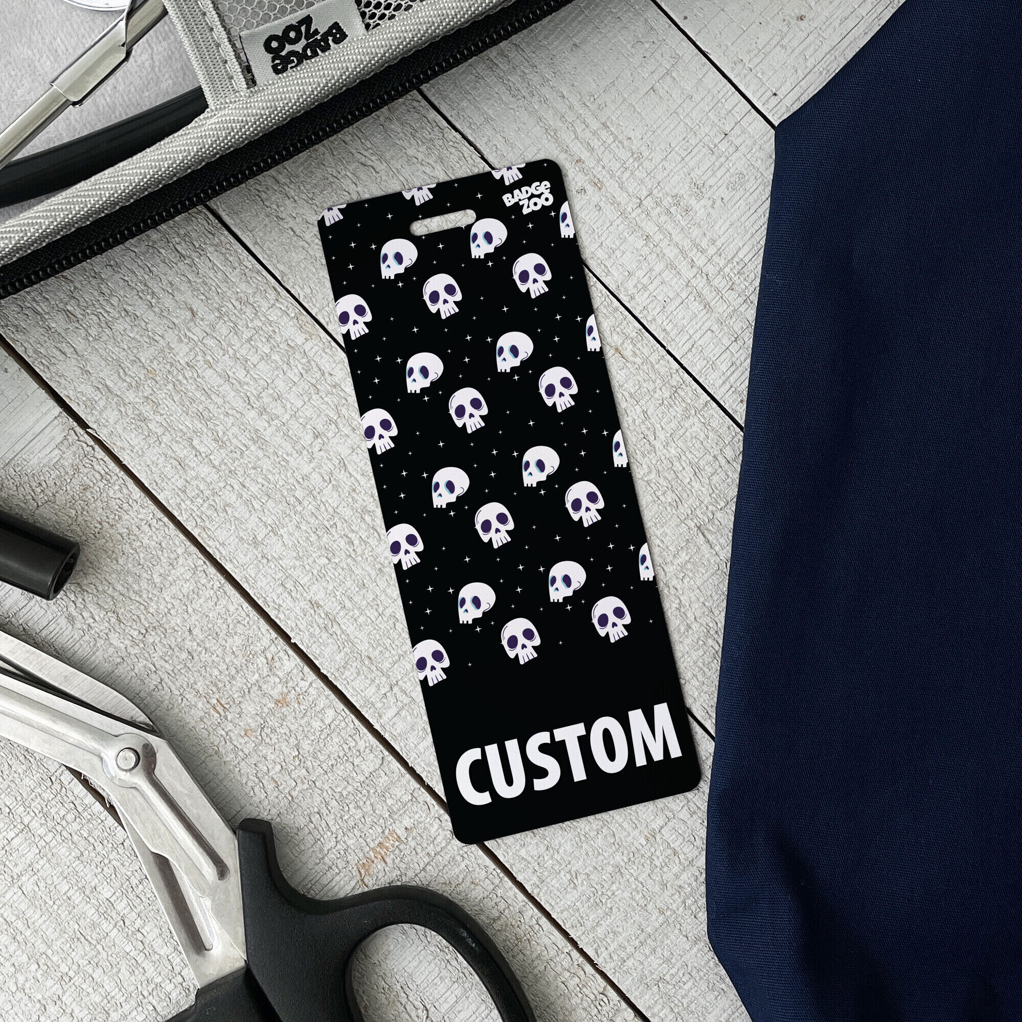 Versatile Skulls and Stars Badge Buddy style