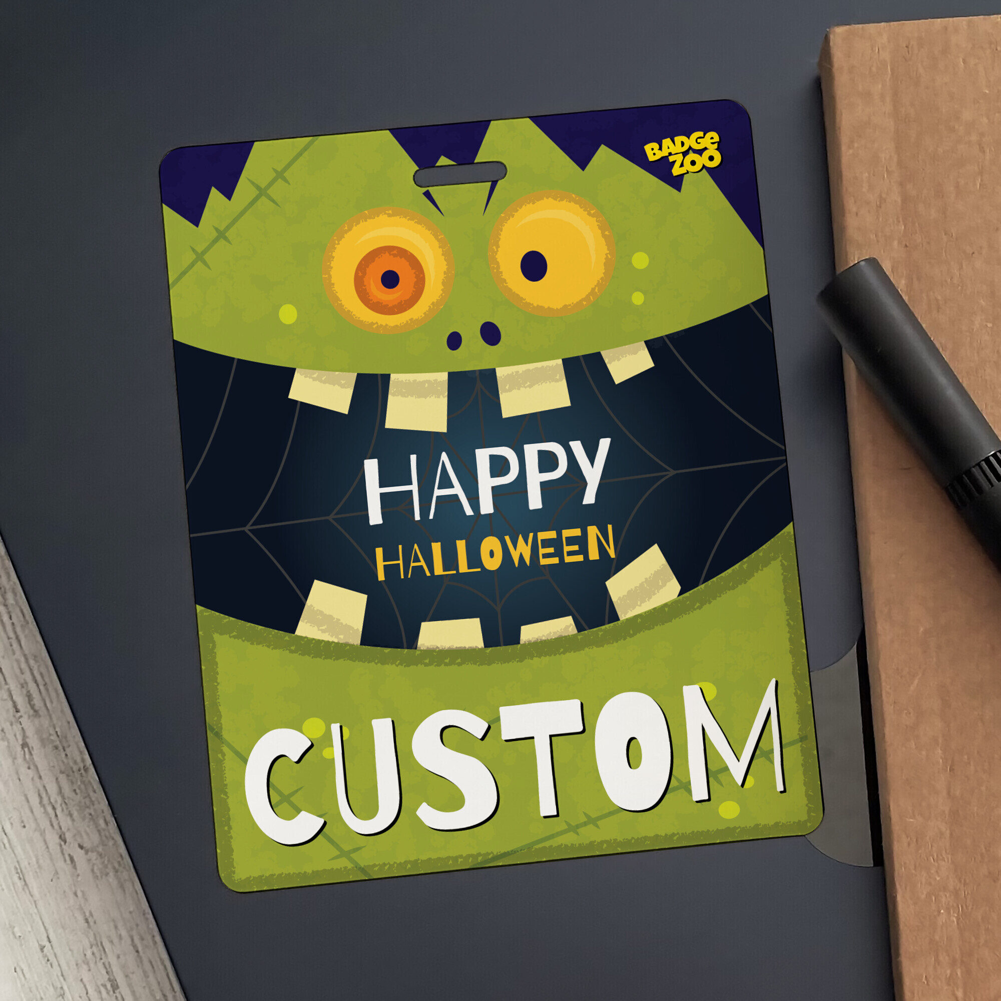 Vibrant badge for Halloween celebrations