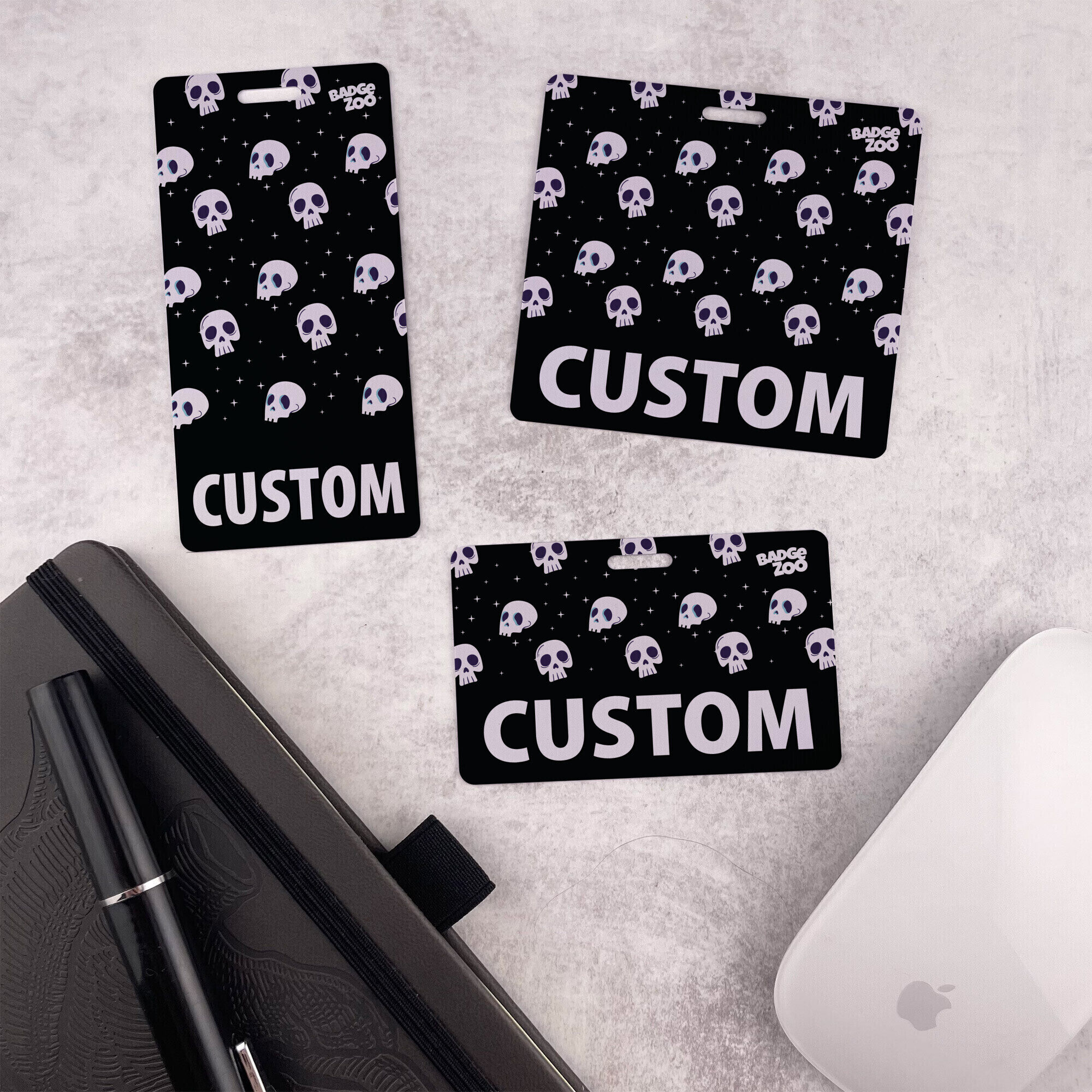 Wearable Skulls and Stars Badge Buddy
