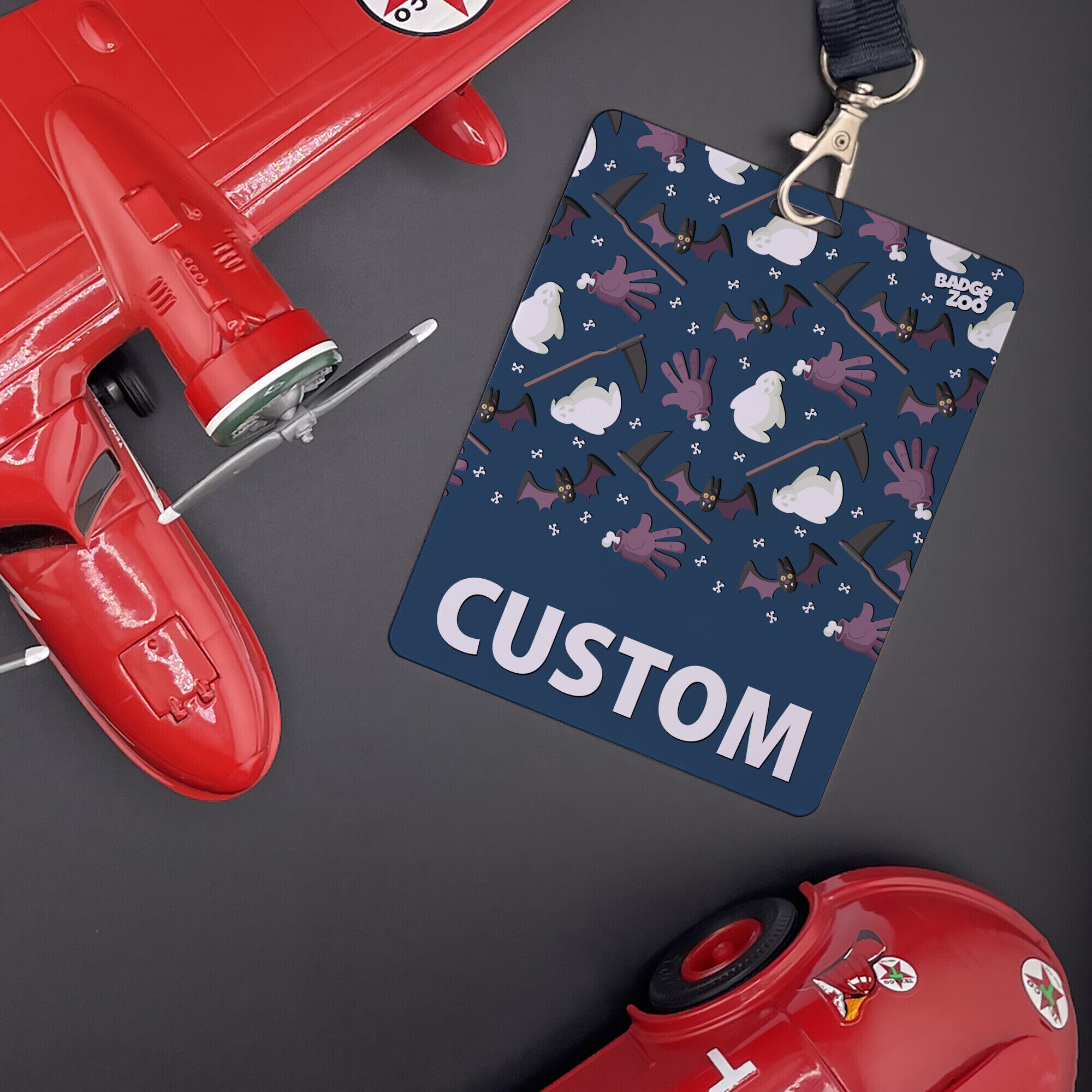 Creative display of Halloween badge buddy