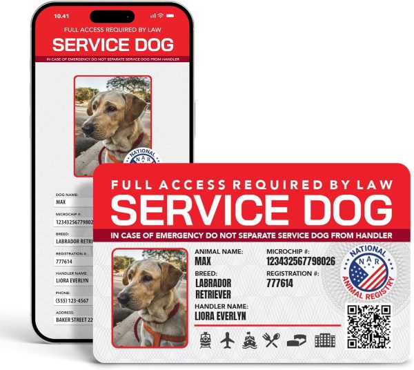 Personalize Service Dog ID Card by BadgeZoo