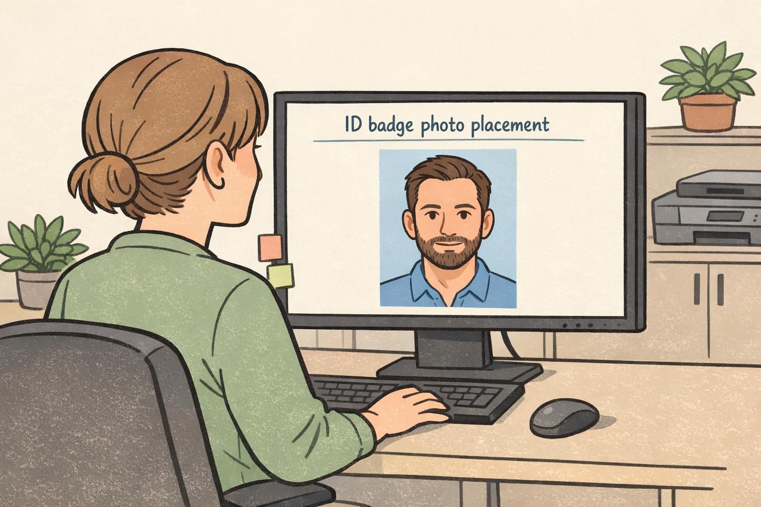 ID Badge Photo Placement: Where the Face Belongs on an ID