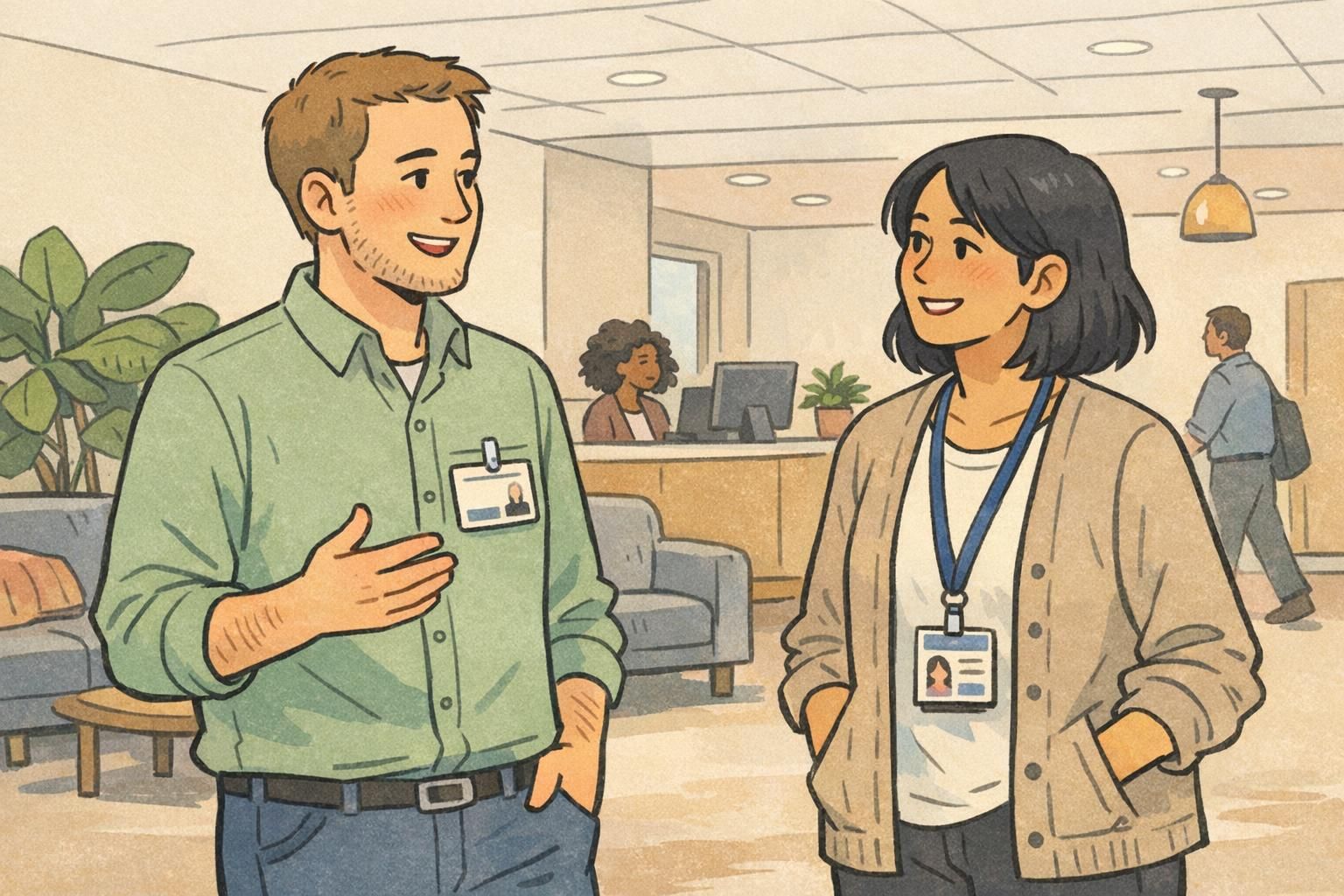 Psychological Safety at Work: Using Name Tags to Reduce Awkward Introductions