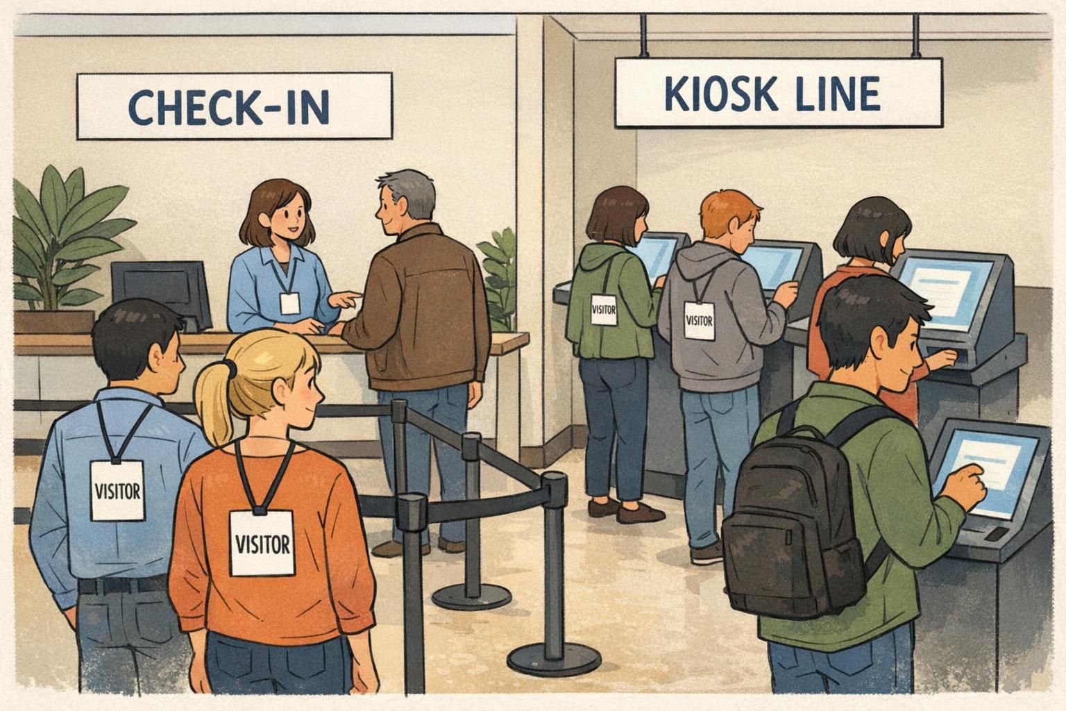 High traffic visitor badges: Scaling the Process in Busy Facilities