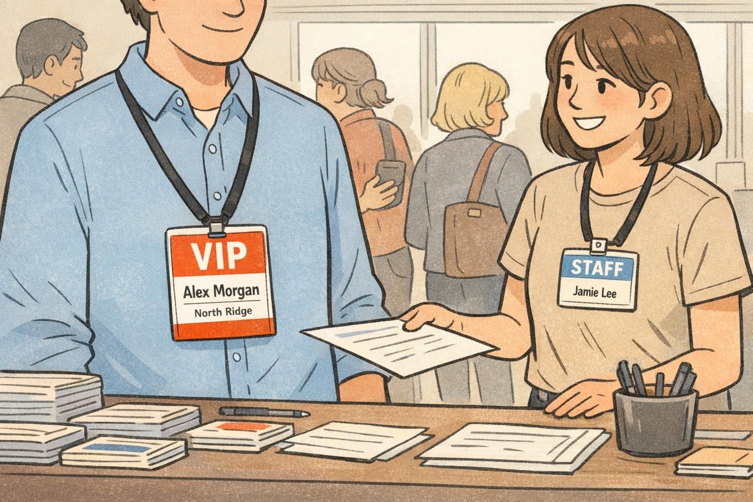 VIP Badge Systems for Events: Simple Visual Cues for Speakers and Staff