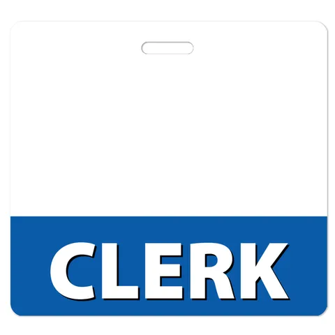 CLERK Badge Buddy - Colorful and Stylish - Perfect for Work or Events