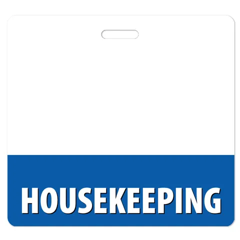 Housekeeping Badge Buddy - Perfect for Housecleaning Staff and Home Use, Easy to Use and Understand, Friendly & Approachable!