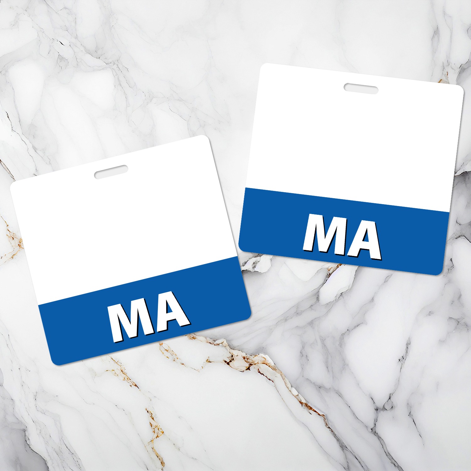 Two Cards on Marble - H mockup