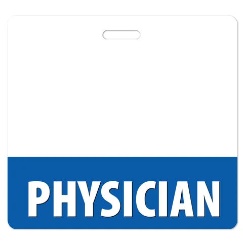 Physician Badge Buddy Heavy Duty - Elevate Your Style with Our Nurse Practitioner Badge Buddy - Spill & Tear Proof - Double Sided Made in USA