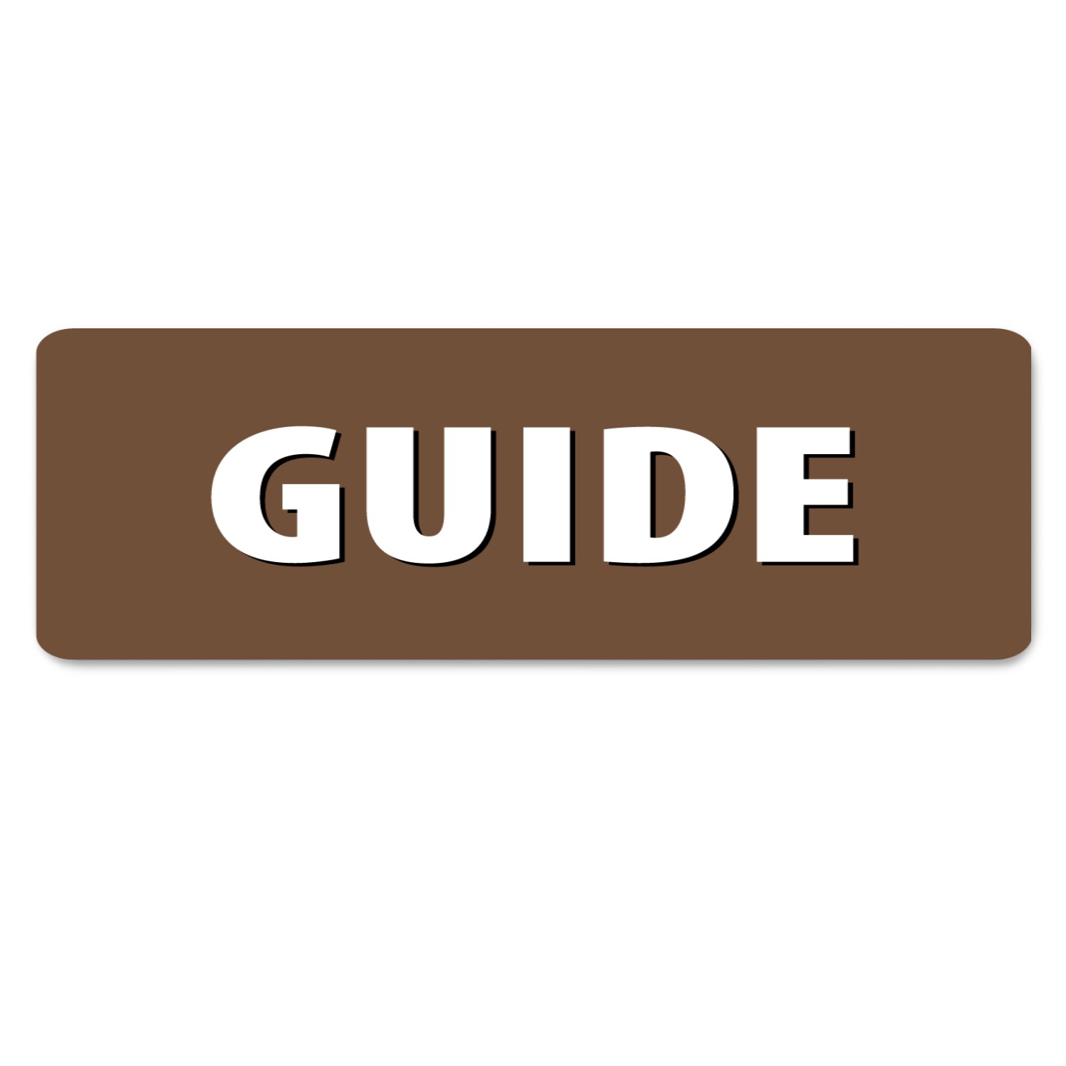 Vibrant Custom Full Color Name Tag - 1" x 3" - Upload Your Own Logo & Design