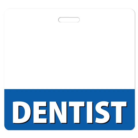 DENTIST Badge Buddy - Fun, Colorful ID Badge Holder for Dental Professionals - Keep Your Identity Stylish and Professional