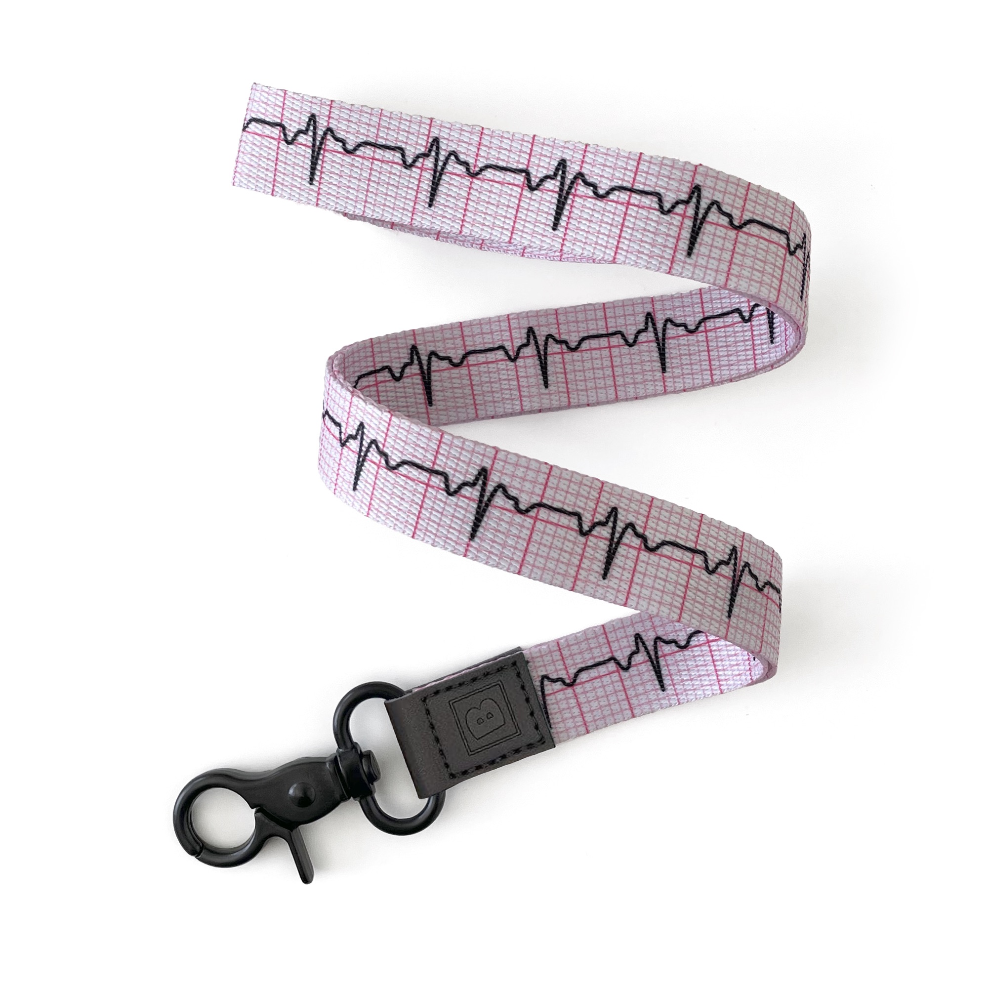 Heartbeat Harmony: Lanyard with EKG Strip Design – Wear Your Love for Cardiology! by BadgeZoo