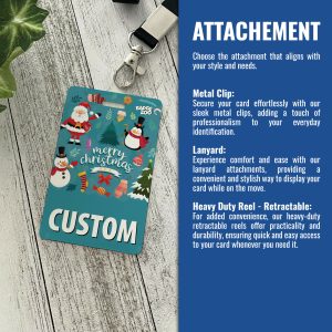 Customizable Badge Buddy - Christmas Series - Winter Wonderland - ID Backer Card - Image 5