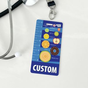 Cervical Dilation Labor Measurement CM Badge Buddy Heavy Duty Horizontal Spill & Tear Proof Cards - 2 Sided USA Printed Quick Role Identifier ID Tag Backer by BadgeZoo - Image 3