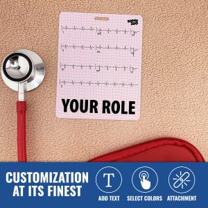 EKG Graphic Badge Buddy Customizable Title - Image 3