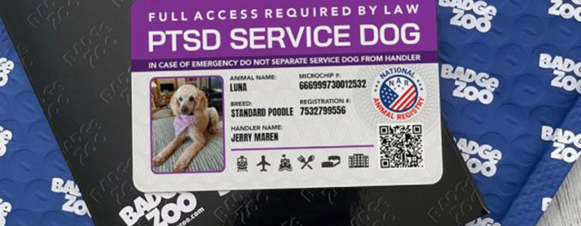 Personalize Service Dog ID Card by BadgeZoo