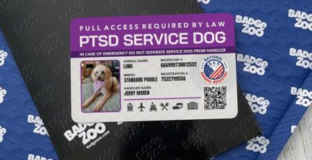 Personalize Service Dog ID Card by BadgeZoo